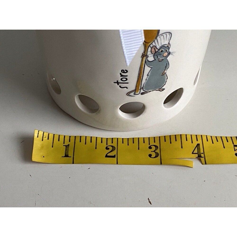 Rae Dunn Disney Pixar Ratatouille Ceramic Canister Cellar Store With Holes NEW - Picture 11 of 11